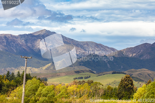 Image of mountain view in New Zealand