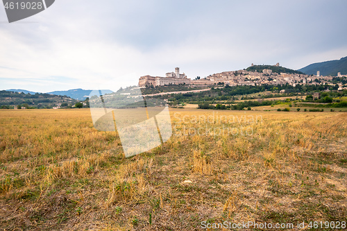 Image of Assisi in Italy Umbria at the evening