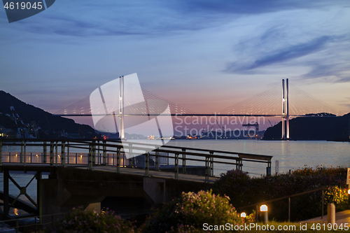 Image of View of Megami Ohashi bridge from Nagasaki Seaside Park