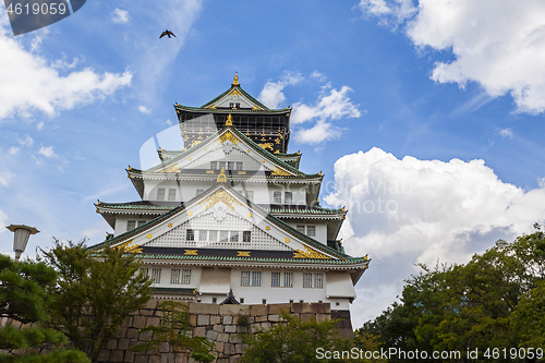 Image of Osaka Castle in Osaka, Famous Place in Japan