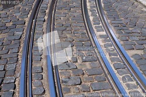 Image of EUROPE PORTUGAL LISBON TRANSPORT FUNICULAR TRAIN