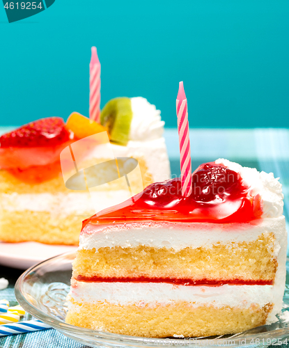 Image of Cakes For Birthday Represents Berries Celebrates And Dessert 