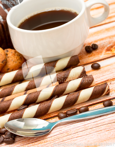 Image of Relaxing Coffee Cookies Represents Decaf Delicious And Barista 
