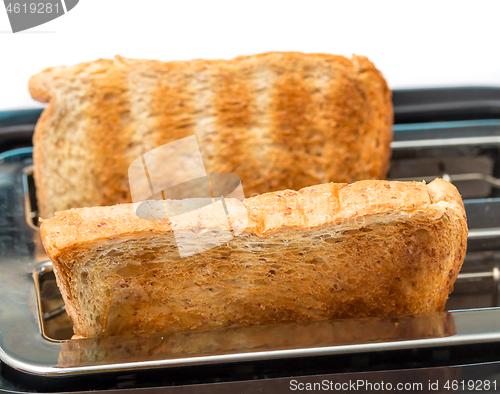 Image of Breakfast Toast Indicates Meal Time And Breaks 