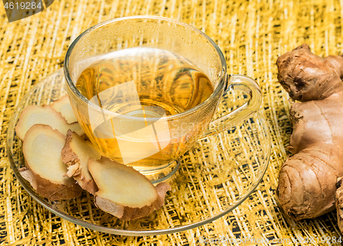 Image of Ginger Tea Represents Organics Teacup And Refreshed 