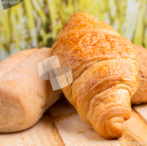 Image of Bread Rolls Represents Bakery Baguette And Food 