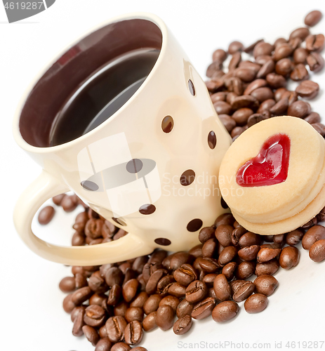 Image of Heart And Coffee Means Brew Barista And Seed 