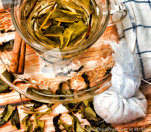 Image of Green China Tea Means Health Orient And Healthy 