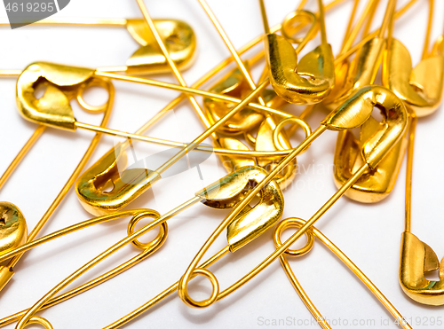 Image of Safety Pins Represents Needle Workers And Clips 