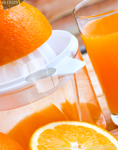 Image of Orange Juice Squeezed Shows Thirsty Refresh And Organic 