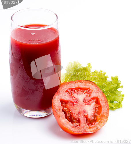 Image of Tomato Vegetable Juice Represents Drink Refreshing And Refreshment 