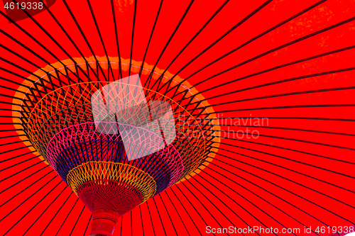 Image of Japanese red umbrella