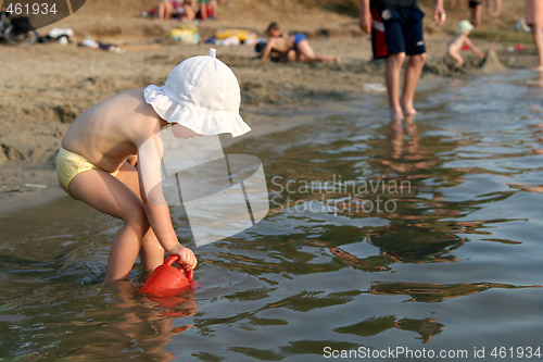 Image of Baby at lake