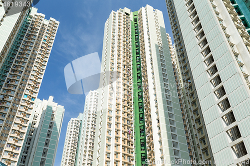 Image of Public housing building to the sky