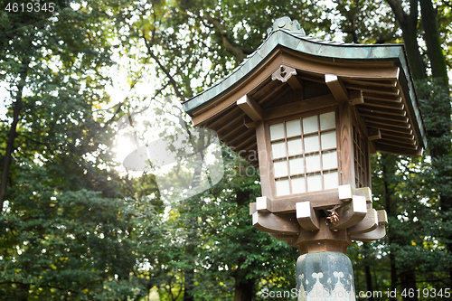 Image of lantern in Japanese temple