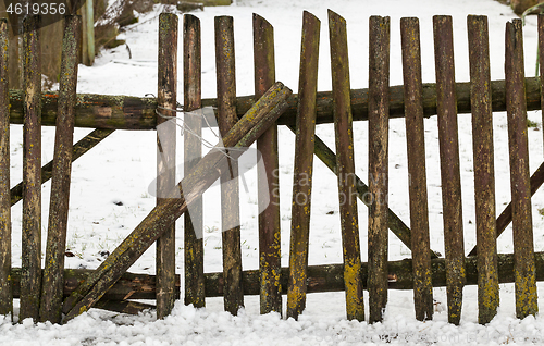 Image of Old wooden fence