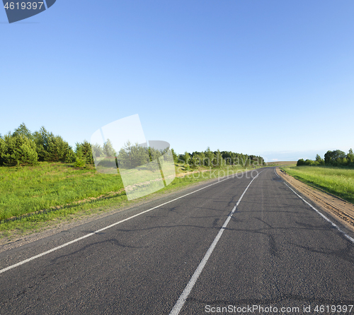 Image of small asphalt road