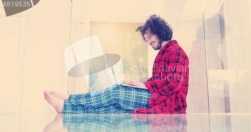 Image of man enjoying relaxing lifestyle