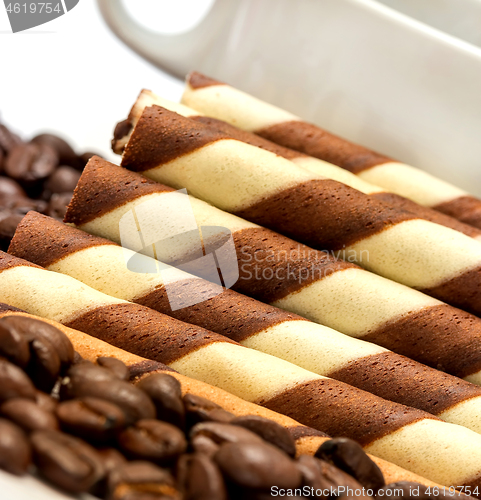Image of Fresh Coffee Beans Indicates Brown Cookies And Barista 