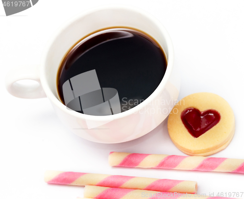Image of Love Cookie Coffee Indicates Cracker Delicious And Bicky 