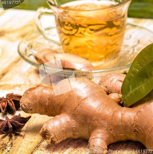 Image of Tea On Patio Represents Outside Patios And Cup 