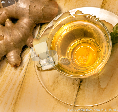 Image of Ginger Tea Cup Represents Refresh Spiced And Beverage 