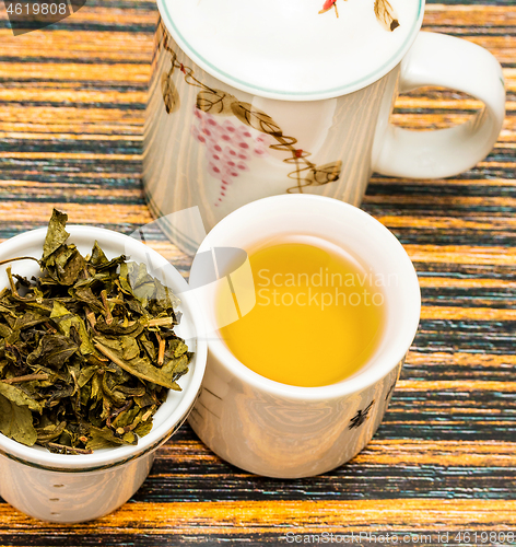 Image of Outdoor Tea Break Represents Refresh Breaktime And Cup 