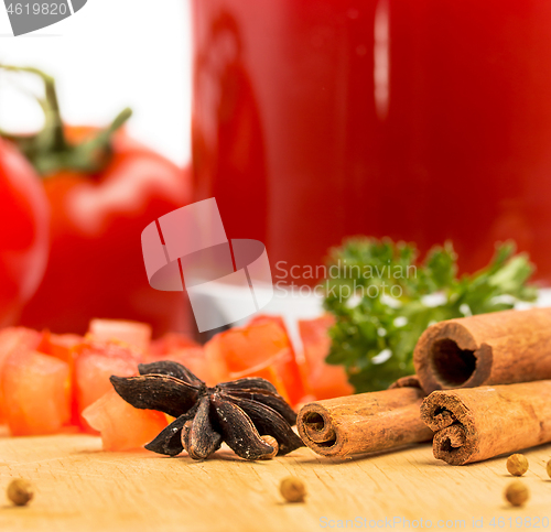 Image of Tomato Juice Drink Indicates Refreshment Thirsty And Beverage 