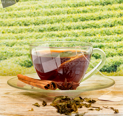 Image of Tea With Cinnamon Shows Restaurant Teas And Spiced 