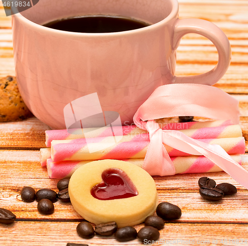 Image of Cookies Coffee Break Shows Decaf Roasted And Espresso 