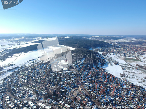 Image of aerial view over Weil der Stadt Baden Wuerttemberg Germany