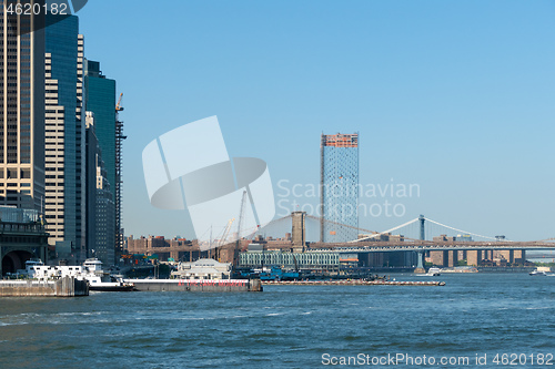 Image of ferry downtown New York City