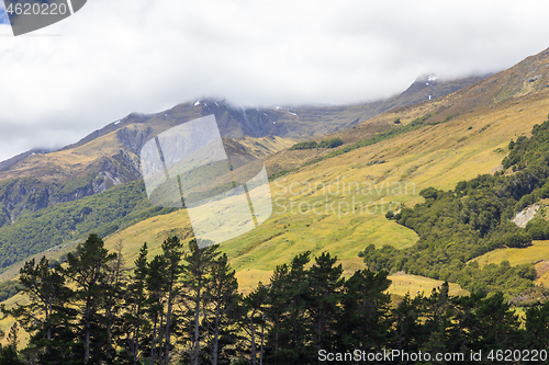 Image of Landscape scenery in south New Zealand