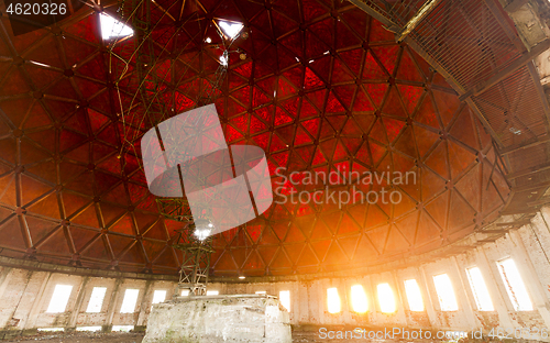 Image of Inside of radar station geosphere