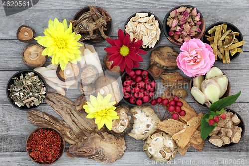 Image of Chinese Herbs used in Traditional Chinese Herbal Medicine