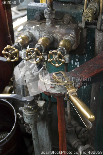 Image of Cockpit of steam engine