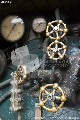 Image of Interior of old steam engine