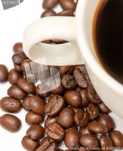 Image of Coffee Beans Represents Hot Drink And Brown 