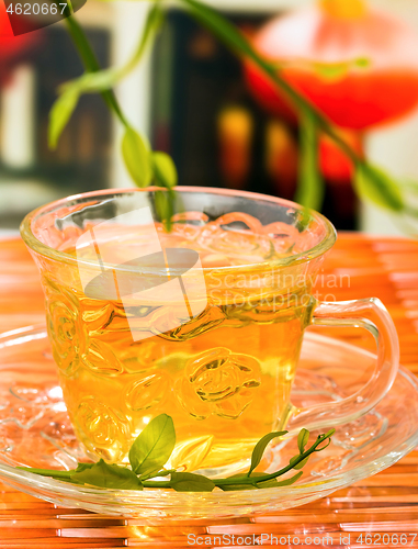 Image of Hot Chinese Tea Indicates Wellness Refreshments And Healthy  