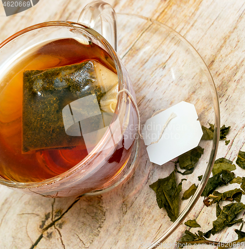 Image of Cup Of Tea Means Refreshing Cafes And Fresh 