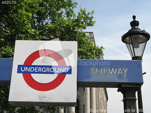 Image of underground sign