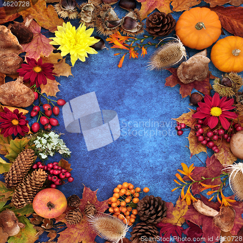 Image of Autumn Harvest Festival Background Border  