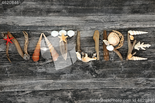 Image of Nature Abstract Background on Rustic Wood