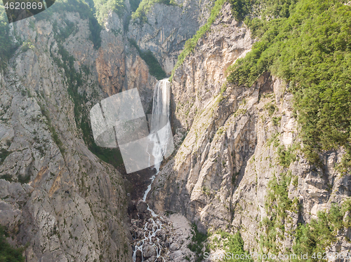 Image of Waterfall Boka in Triglav National Park , Slovenia, Bovec, Europe