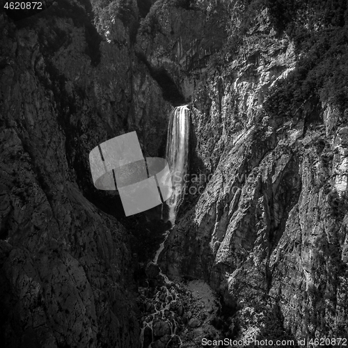 Image of Waterfall Boka in Triglav National Park , Slovenia, Bovec, Europe