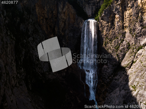 Image of Waterfall Boka in Triglav National Park , Slovenia, Bovec, Europe