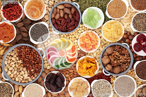 Image of Dried Fruit Nuts and Seeds Composition