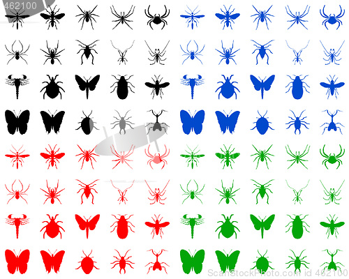 Image of Bugs silhouettes 
