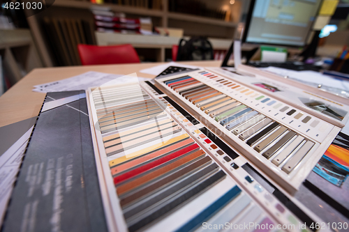 Image of Architect & Interior designer working table