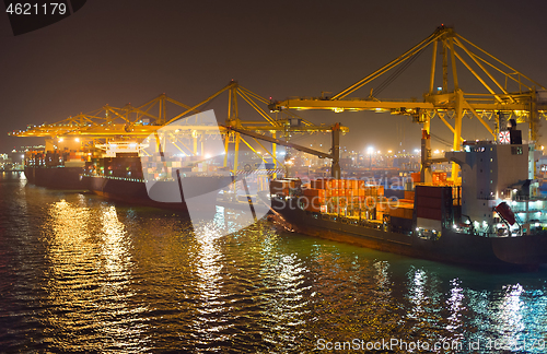 Image of Barcelona commercial port, Spain